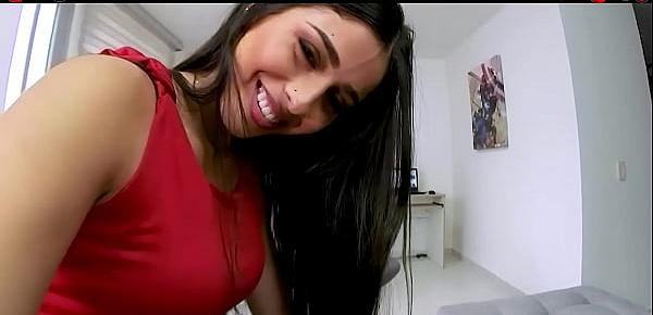  VRLatina - Petite Latin Babe 1st Ever Porn Scene - VR